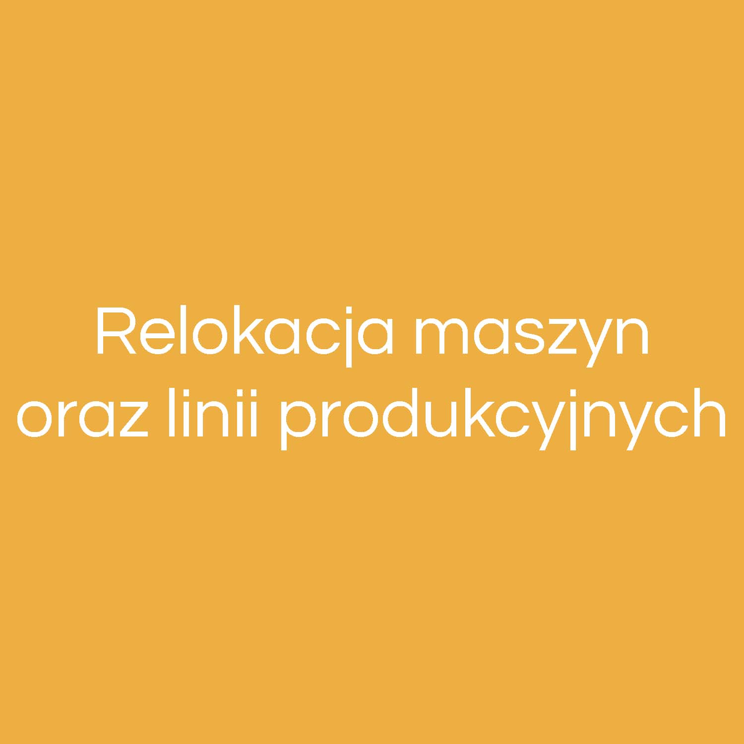 Relokacja maszyn oraz linii produkcyjnych Lubliniec